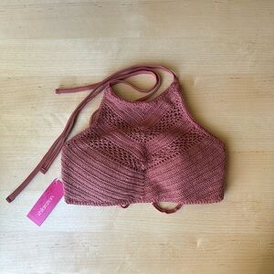 Xhilaration Crochet Halter Bikini Top swimwear